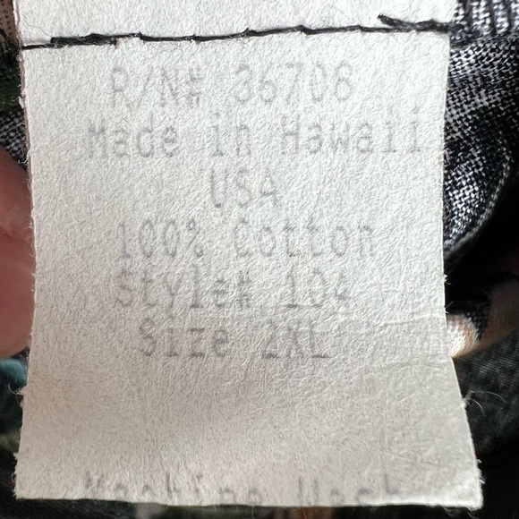 HULA GIRL Vintage Men's Hawaiian Shirt 2XL Colorful Cocktails - Picture 6 of 7